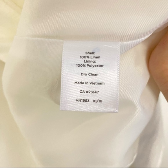 TALBOTS CLASSIC LINEN BLAZER- LINED Sz 12 - Picture 9 of 11